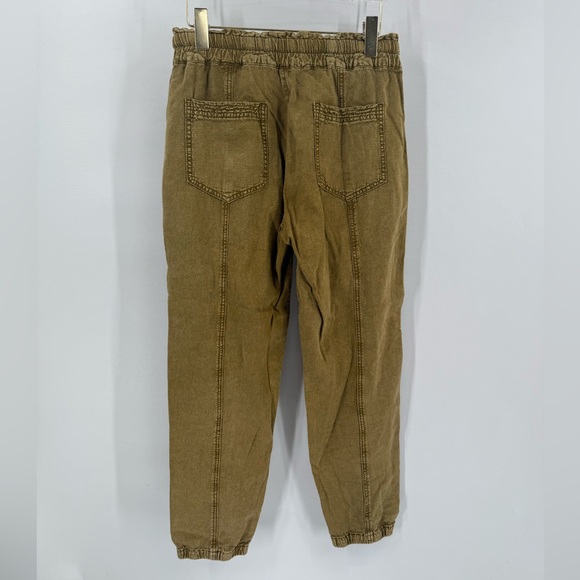 Anthropologie Women's Large Pants Rhys‎ Utility Jogger Moss Yellow Green - Picture 3 of 7